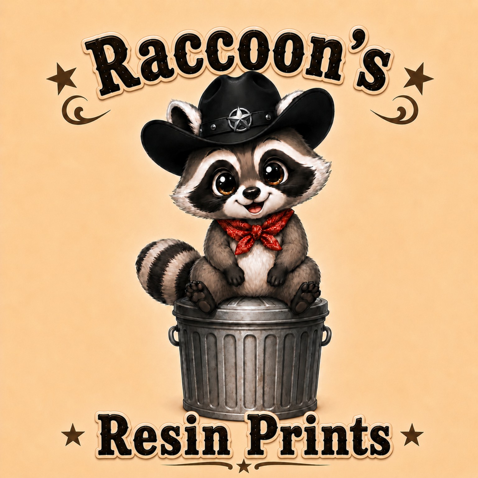 Raccoon's Resin Prints logo